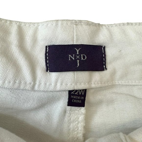 NWT Not‎ Your Daughters Jeans White Skinny Boyfriend Jeans Sz 22W - Picture 3 of 6